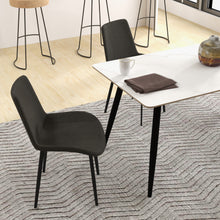 Load image into Gallery viewer, Nova,, Mid‑Century Modernist Dining Chairs (Set of 4) – Ergonomic Curved Back, Upholstered Seat, Metal Frame