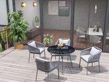 Load image into Gallery viewer, RopeVibe,, Outdoor Patio Dining Set (Include 4 Dining Chairs and 1 Dining Table)