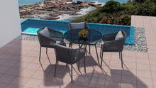 Load image into Gallery viewer, RopeVibe,, Outdoor Patio Dining Set (Include 4 Dining Chairs and 1 Dining Table)